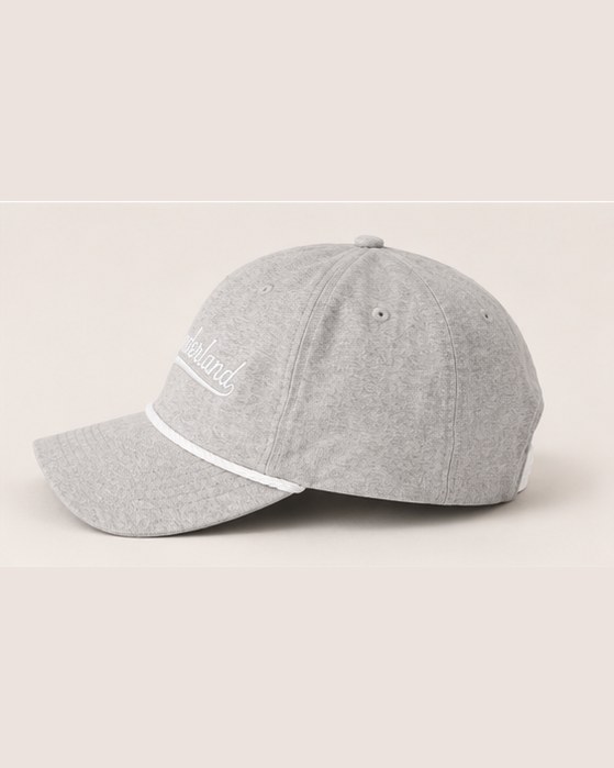 The light grey rope cap from the side.